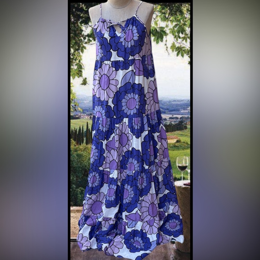 Dodo Bar Or floral Dorothy Maxi flowy tiered dress. This is so gorgeous on. - Picture 5 of 15
